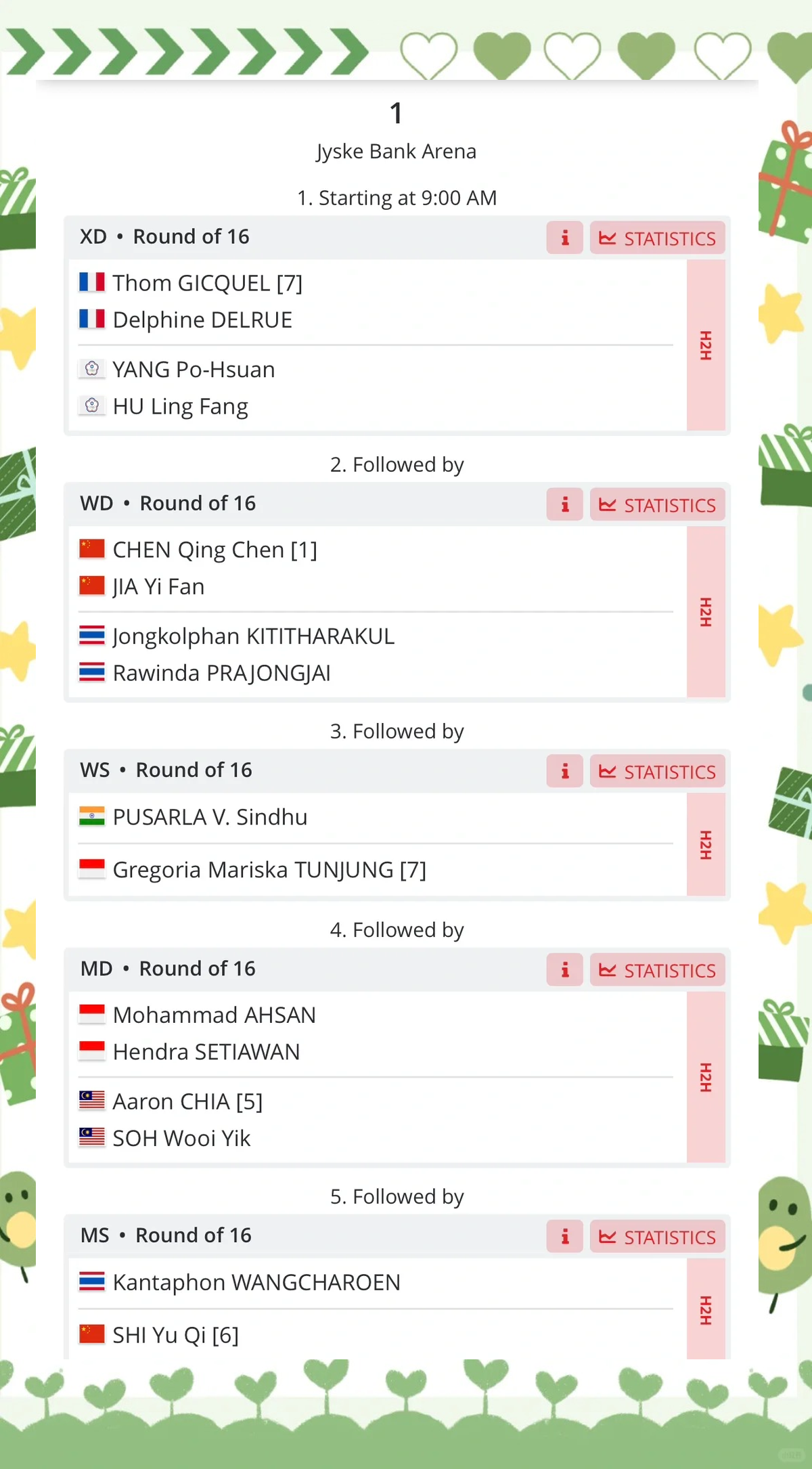 法国羽毛球队强势丹麦羽毛球队，陶菲克统治全场